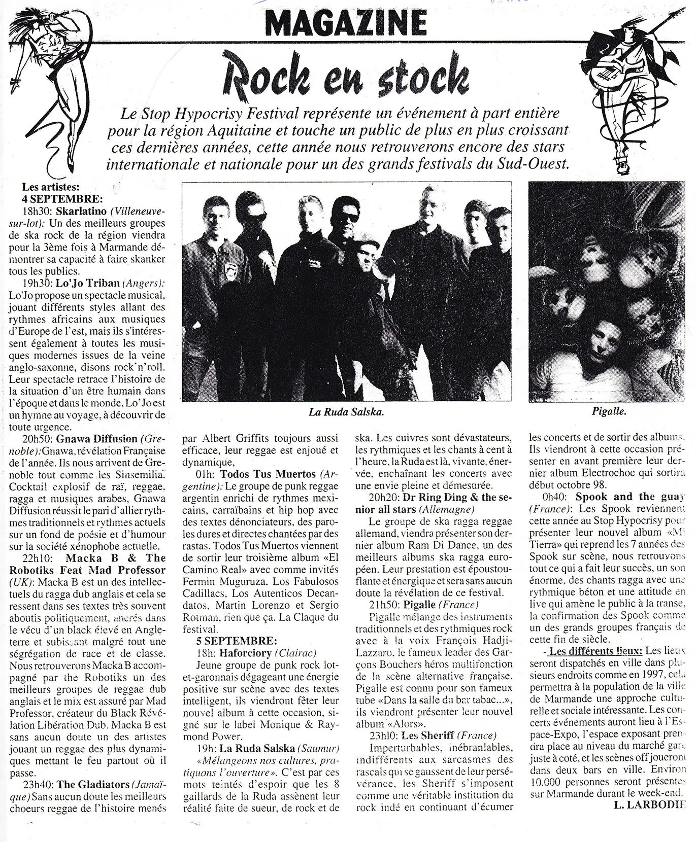 Archive presse ou affiche Skarlatino