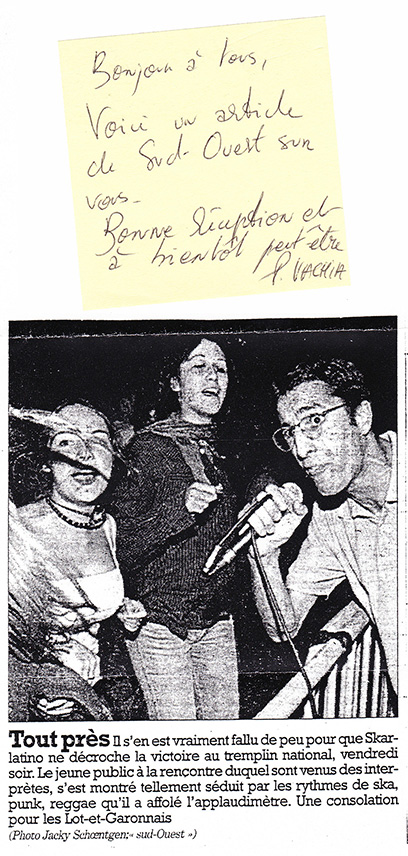 Archive presse ou affiche Skarlatino