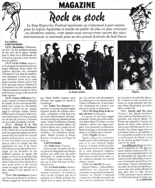 Archive presse ou affiche Skarlatino