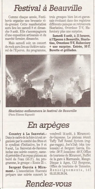 Archive presse ou affiche Skarlatino